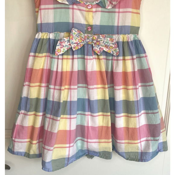 Tommy Bahama Ruffle Party Dress Girls Sz 7 100% Cotton Lined Preppy Classic - Picture 7 of 16